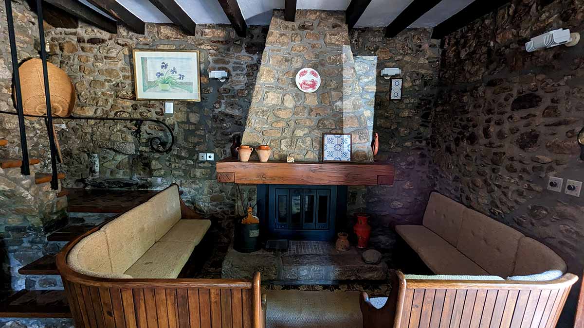 Sala d'estar de la casa de turisme rural de Planademunt - Santa Pau - La Garrotxa