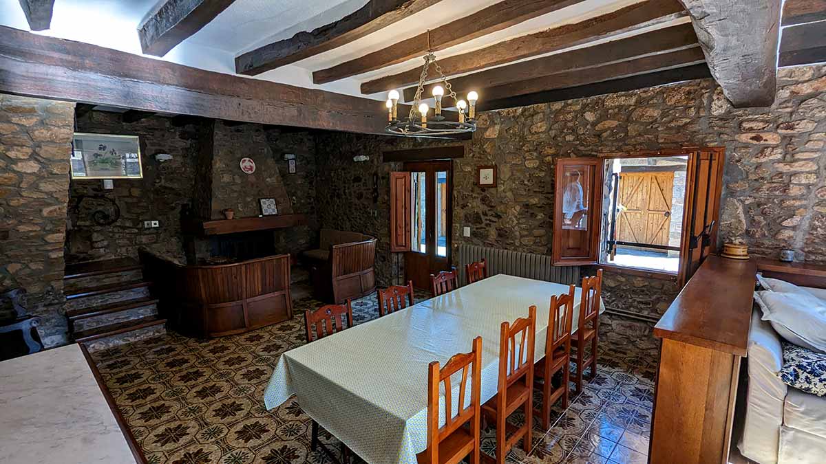 Sala d'estar de la casa de turisme rural de Planademunt - Santa Pau - La Garrotxa